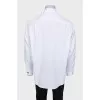 Men's straight white shirt