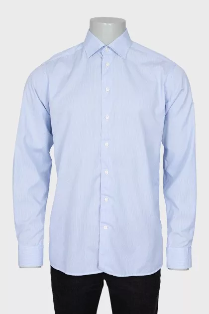 Men's striped shirt in light blue