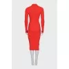 Bodycon polo dress with buttons