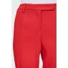 Wide-leg, high-waist trousers