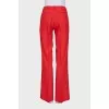Wide-leg, high-waist trousers