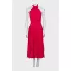 Pink pleated dress