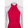 Pink pleated dress