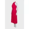 Pink pleated dress