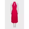 Pink pleated dress