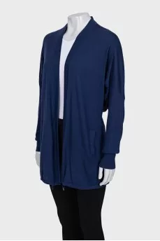 Blue cashmere cardigan