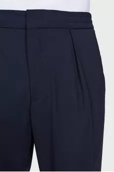 Men's cropped trousers with drawstrings