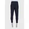 Men's cropped trousers with drawstrings