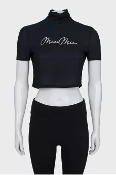 Black sequin top