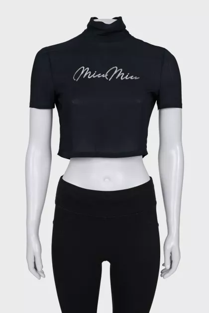 Black sequin top