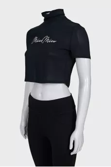 Black sequin top