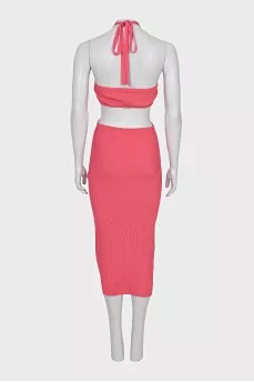 Open back tie dress