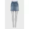 Denim skirt with a ripped effect