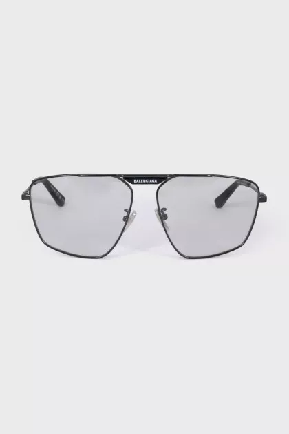 Black glasses with metal frames