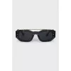 Rectangular frame sunglasses