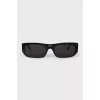 Rectangular sunglasses with logo