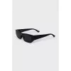 Rectangular sunglasses with logo
