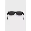 Rectangular sunglasses with logo