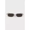 Sunglasses with gold frame and logo