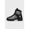 Insulated silver boots