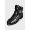 Insulated silver boots