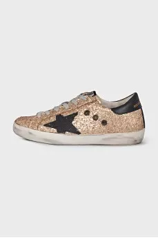 Gold Super-Star sneakers