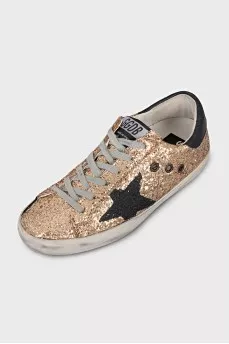 Gold Super-Star sneakers