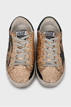 Gold Super-Star sneakers