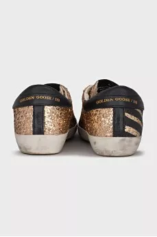 Gold Super-Star sneakers