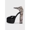 Snakeskin heels