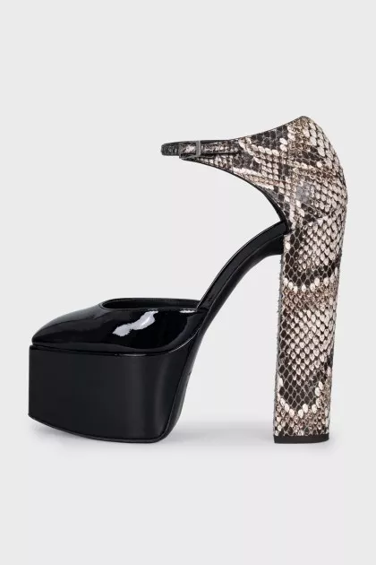 Snakeskin heels