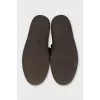 Men's black leather lace-up boots
