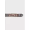 Men's printed belt