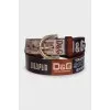 Men's printed belt