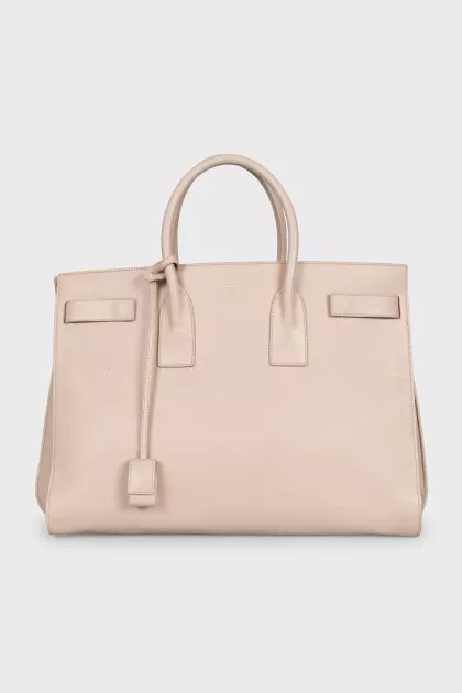 Leather Sac De Jour Tote