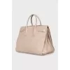 Leather Sac De Jour Tote
