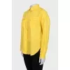 Yellow linen shirt with tag