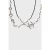 Necklace with brand logo