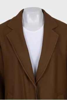 Brown button-down coat