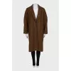 Brown button-down coat