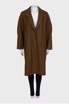 Brown button-down coat