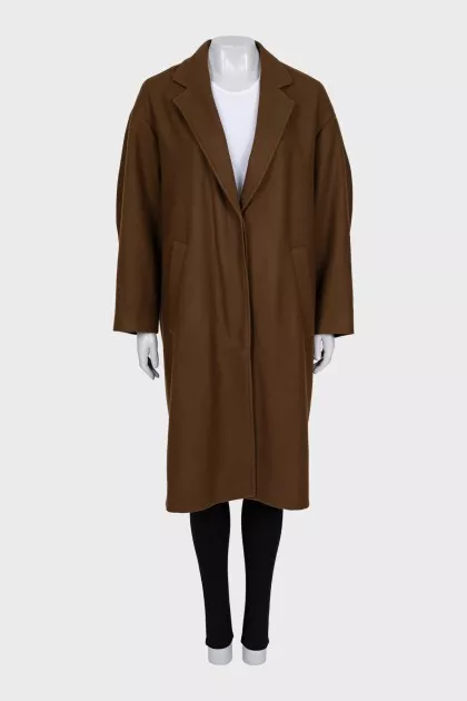 Brown button-down coat