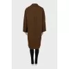 Brown button-down coat