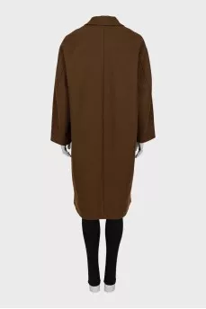 Brown button-down coat