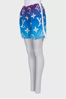 Shorts with a signature print and pocket