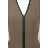 Sleeveless dress with a longitudinal insert