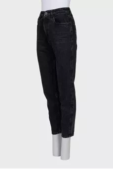 Джинсы tapered fit черного цвета