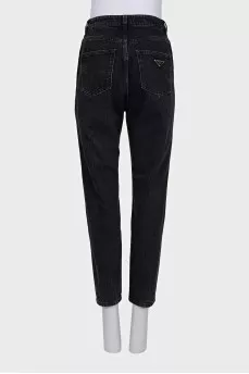 Джинсы tapered fit черного цвета