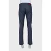 Men's straight-cut wool trousers