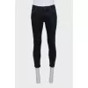Men's cropped black jeans